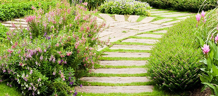 Garden trends 2022 - limestone steps in your garden