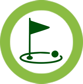 Turf for golf courses